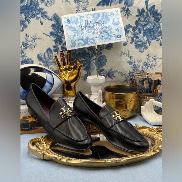 🆕 TORY BURCH 🧿 NWOB Eleanor Loafer, Perfect Black - Sz 7.5 - Picture 2 of 15